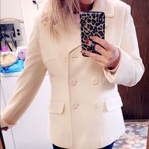 Moda Int.- VS Cream color wool peacoat